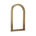 Elegant Arch-Shaped Gold Door Handle with Vertical Lines